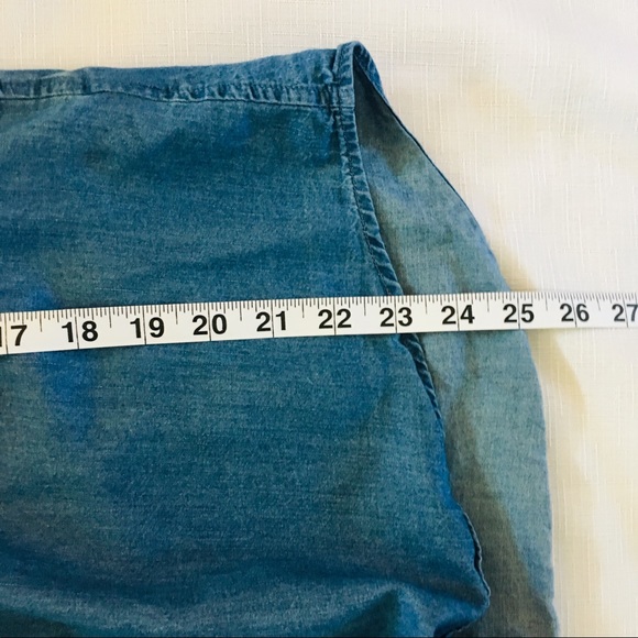 Gloria Vanderbilt Missy Small Denim Shirt Top - Picture 8 of 8